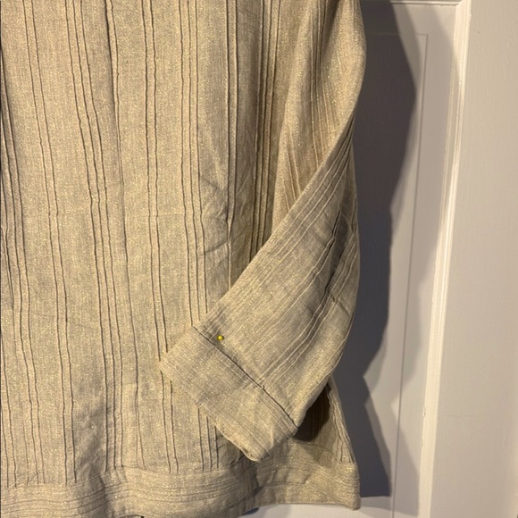 Chico's Vintage Beige Embellished Women's Topper/Jacket - Picture 7 of 10